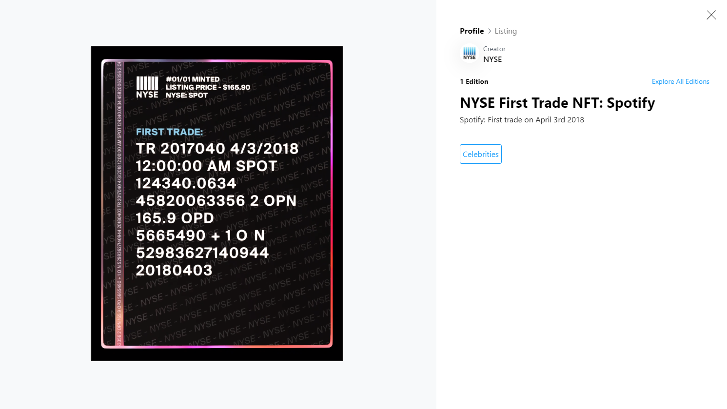 NYSE celebrates historic ‘first trades’ with NFT series