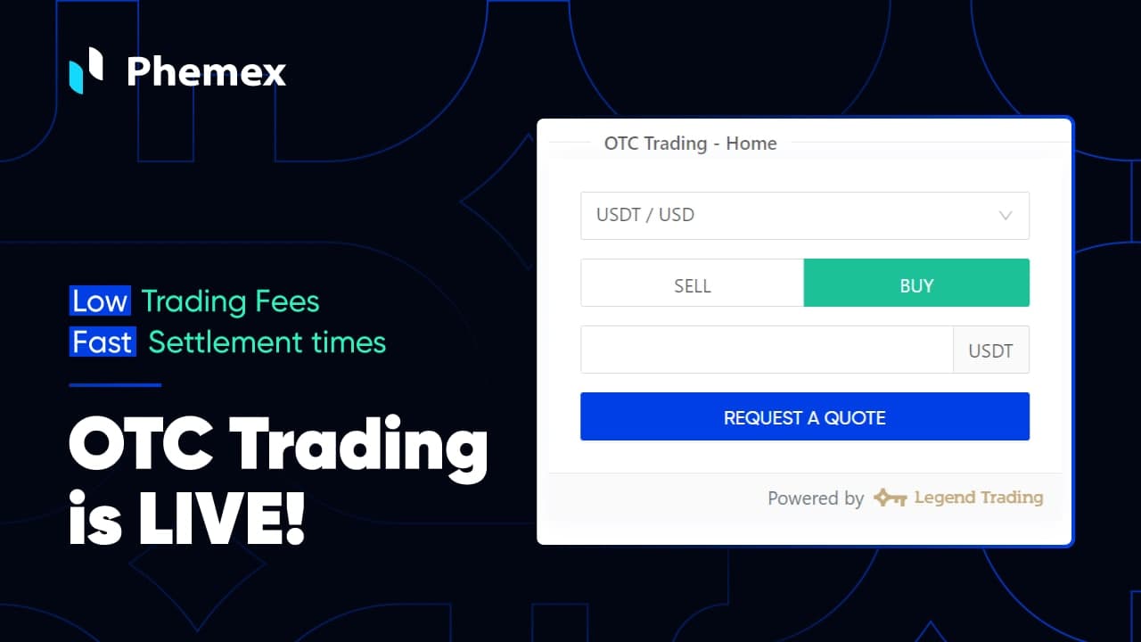 Phemex Launches OTC Trading, Enables Crypto Purchase with Bank Transfers