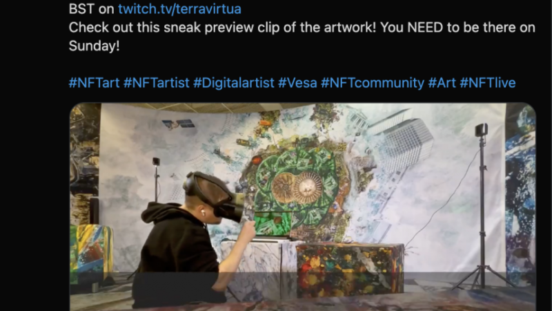 100K Minimum bid VR NFT Art Auction