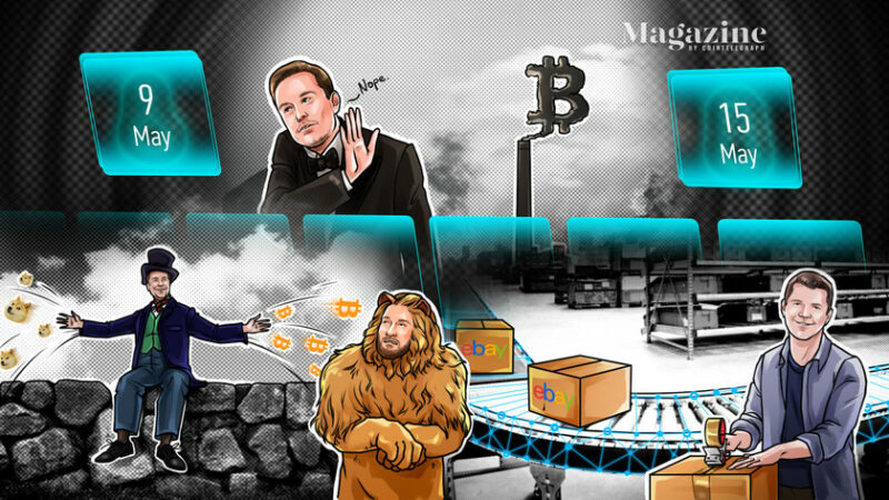 Bitcoin crisis, Elon Musk criticized, Ether thrives, Dogecoin survives: Hodler’s Digest, May 9–15