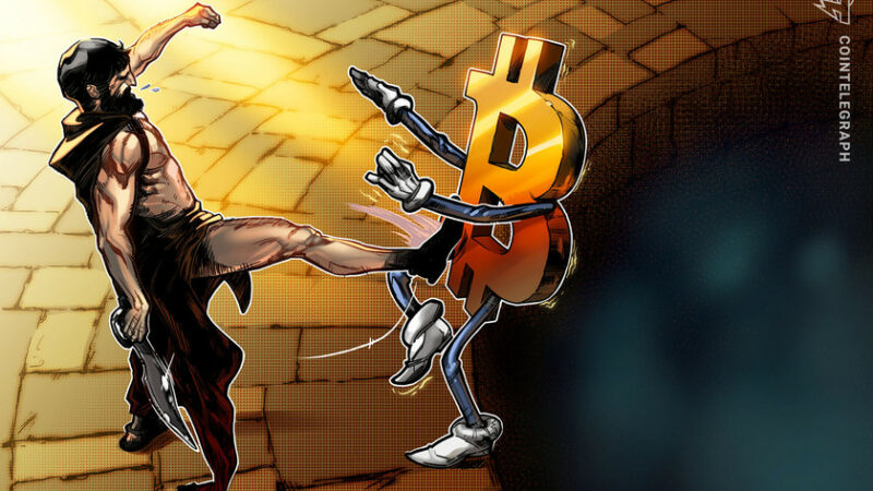 Bitcoin market dominance falls to three-year low of 40%