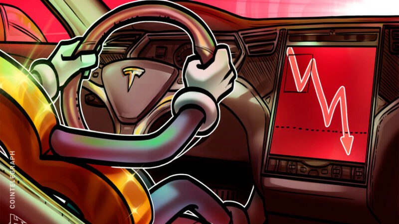 Bitcoin price dip below $40K costs Tesla nearly 100% of its BTC profits