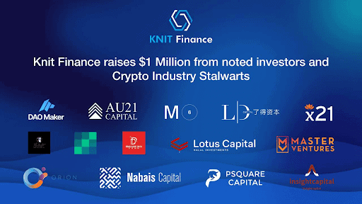 KnitFinance Raises $1M in a Round Led by Leading Blockchain Investors