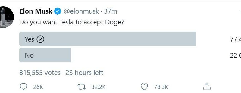 Tesla to Accept Dogecoin? Elon Musk Asks the Community