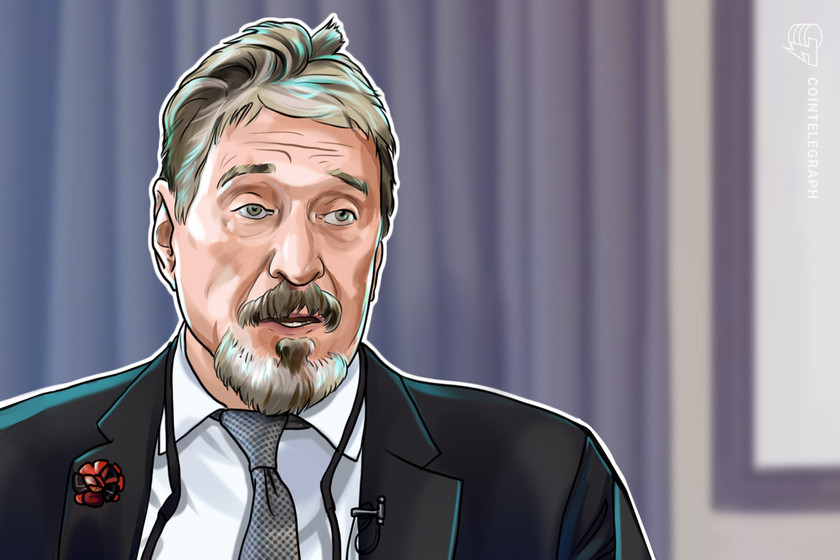 ‘I have nothing’: Imprisoned John McAfee claims his crypto fortune is gone