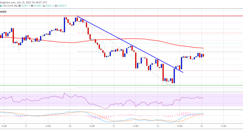 TA: Bitcoin Attempts Recovery, Why 100 SMA Holds The Key