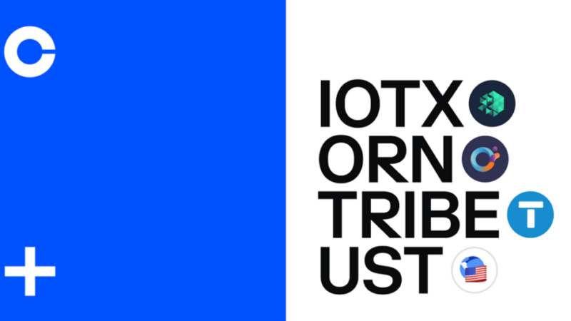IoTeX (IOTX), Orion Protocol (ORN), Tribe (TRIBE) and TerraUSD (UST) are are now available on…