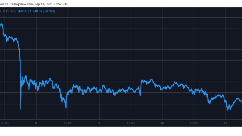 Bitcoin Drops Below $45K, Crypto Market Cap Slumps $120B (Weekend Watch)