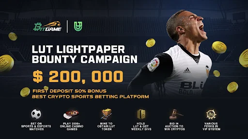 Bitgame Launches LUT Lightpaper With A $200,000 Bounty Campaign