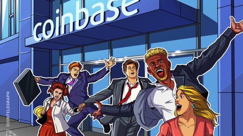 Coinbase users can choose to deposit paychecks directly to accounts