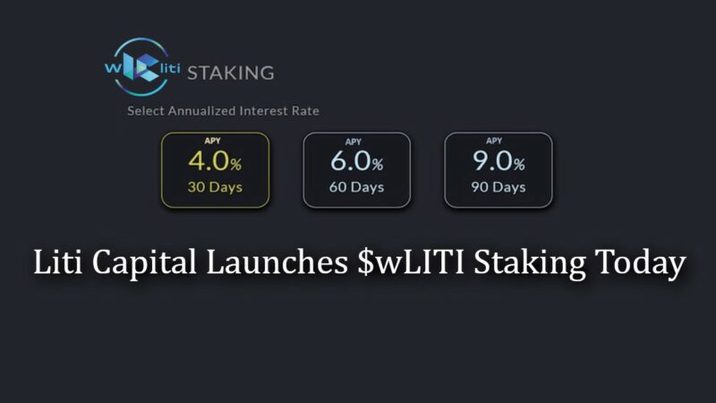 Liti Capital Launches Staking for Token Holders