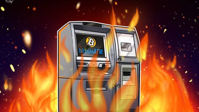 Protesters burn Bitcoin ATM as part of demonstration against El Salvador president