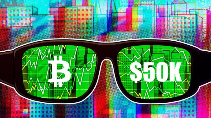 Bitcoin taps $50K for first time in one month amid heavy BTC price volatility