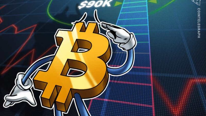 BTC price ‘on the way to $90K’ — 5 things to watch in Bitcoin this wekk