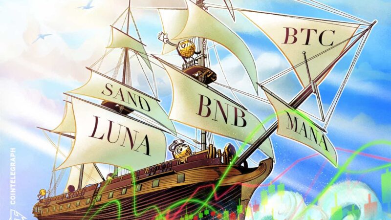 Top 5 cryptocurrencies to watch this week: BTC, BNB, LUNA, MANA, SAND