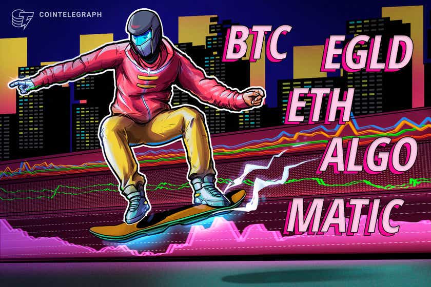 Top 5 cryptocurrencies to watch this week: BTC, ETH, MATIC, ALGO, EGLD