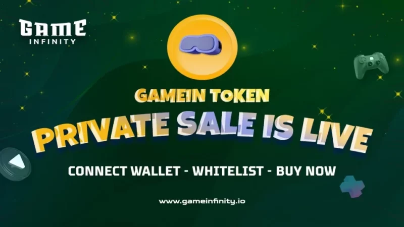 GAMEIN Token Private Sale Is Live! Biggest Crypto Project Of 2022