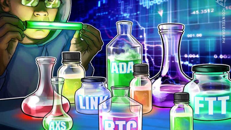 Top 5 cryptocurrencies to watch this week: BTC, ADA, AXS, LINK, FTT