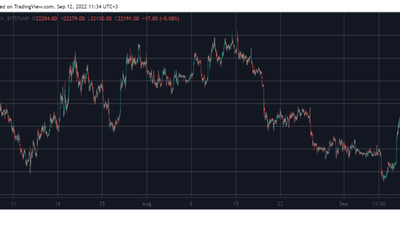 Bitcoin Jumps to 3-Week Highs Above $22K (Market Watch)