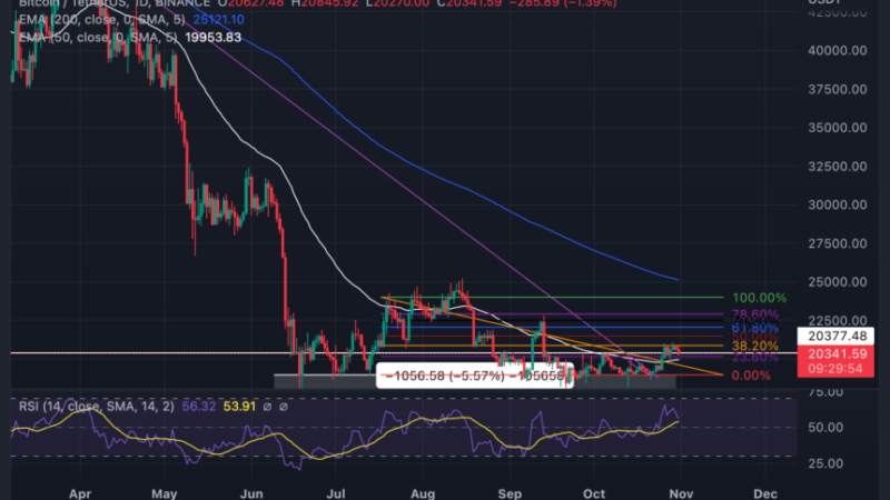 Bitcoin Price Analysis Ahead Of Its Monthly Close, Will $20,500 Hold As Support?