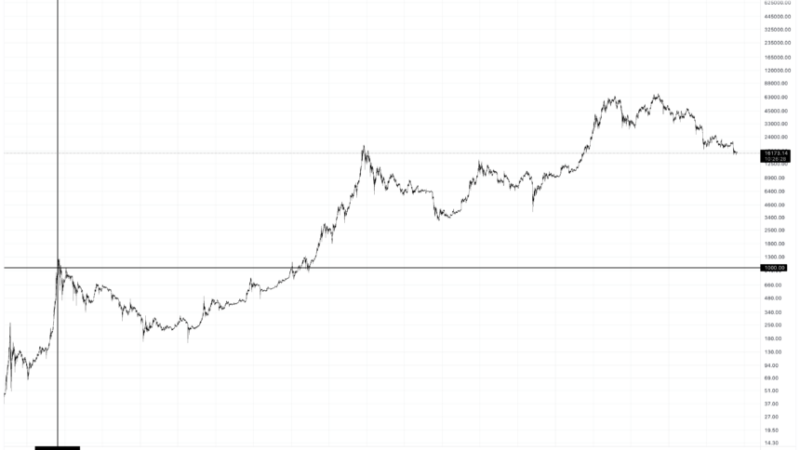 Bitcoin At $1,000: Looking Back At Nine Years Of Bull Run