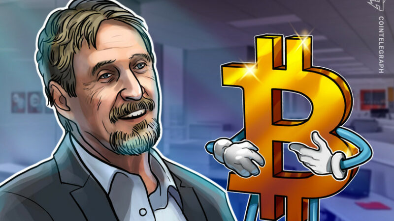 Crypto Stories: John McAfee tells the story of how he first found out about Bitcoin