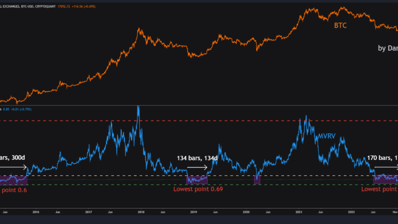 Bitcoin Now Undervalued For 170 Days, How Does This Compare With Previous Bears?