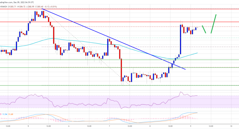 Ethereum Price Bulls Hold Strong, Indicators Suggest Fresh Rally To $1,400