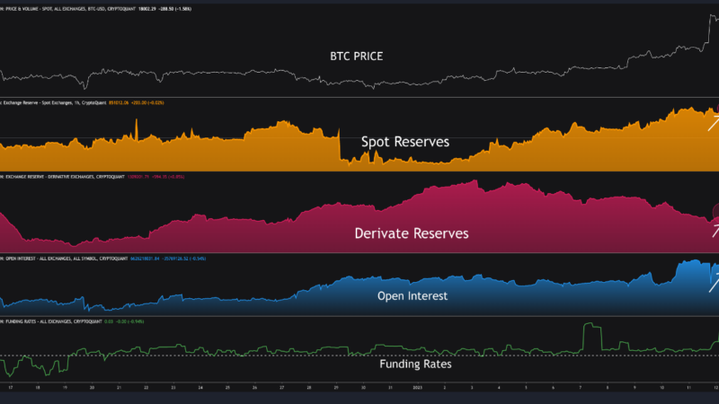 Bitcoin Bearish Signal: Spot And Derivative Reserves Shoot Up