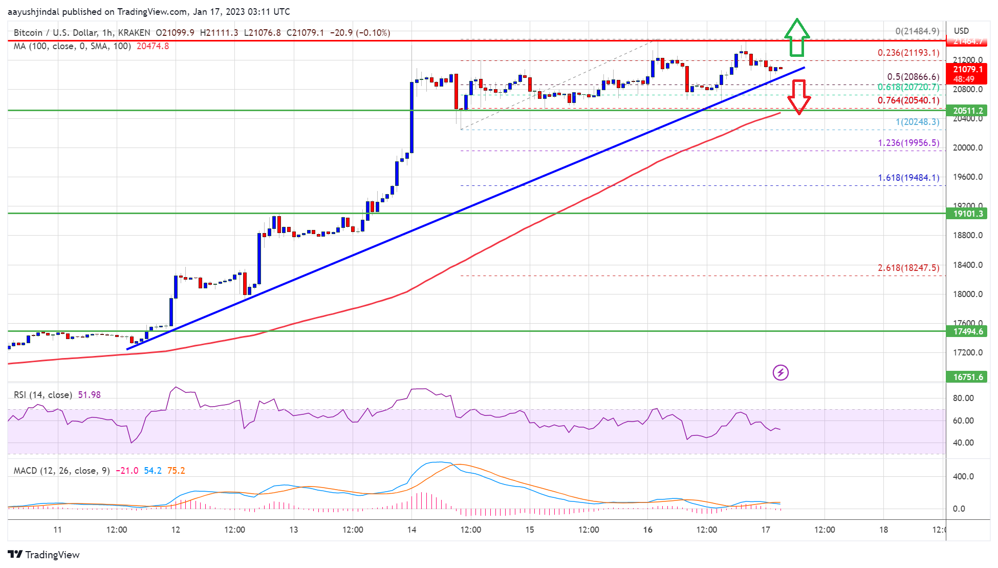 Bitcoin Price Consolidates Below Resistance and At Risk of Minor Pullback