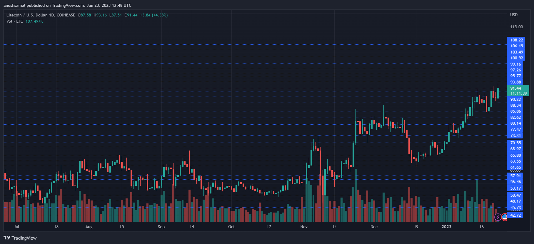 Is Litecoin (LTC) Expecting A Pullback Before Soaring Again?