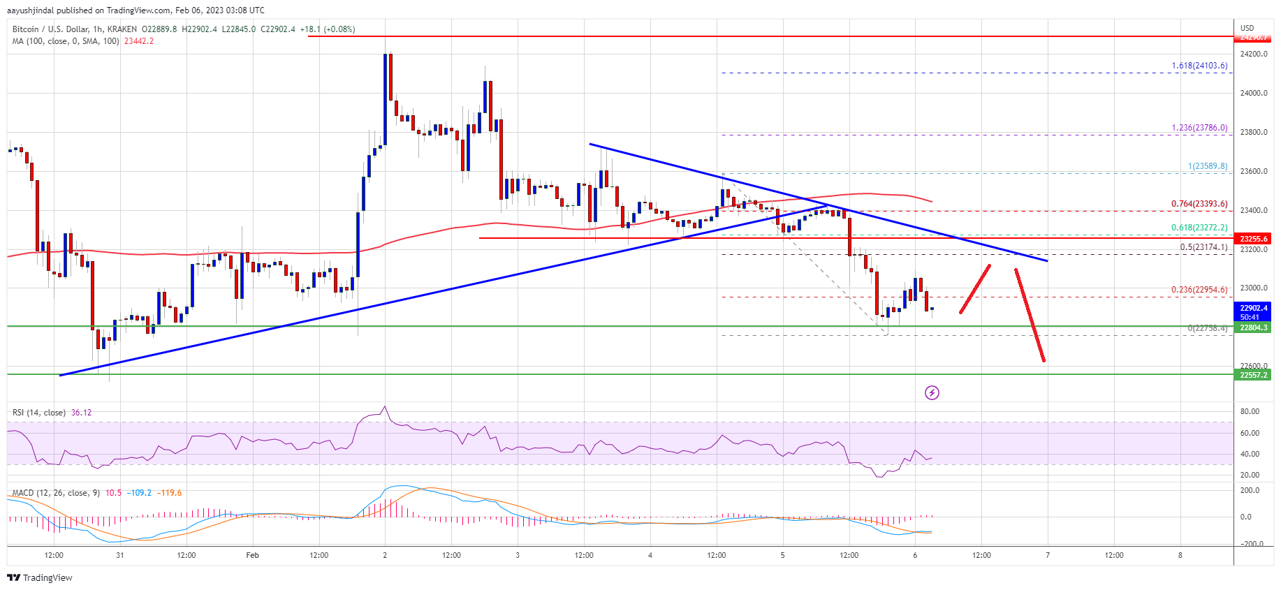 Bitcoin Price Dips As Dollar Rips, Key Support Nearby