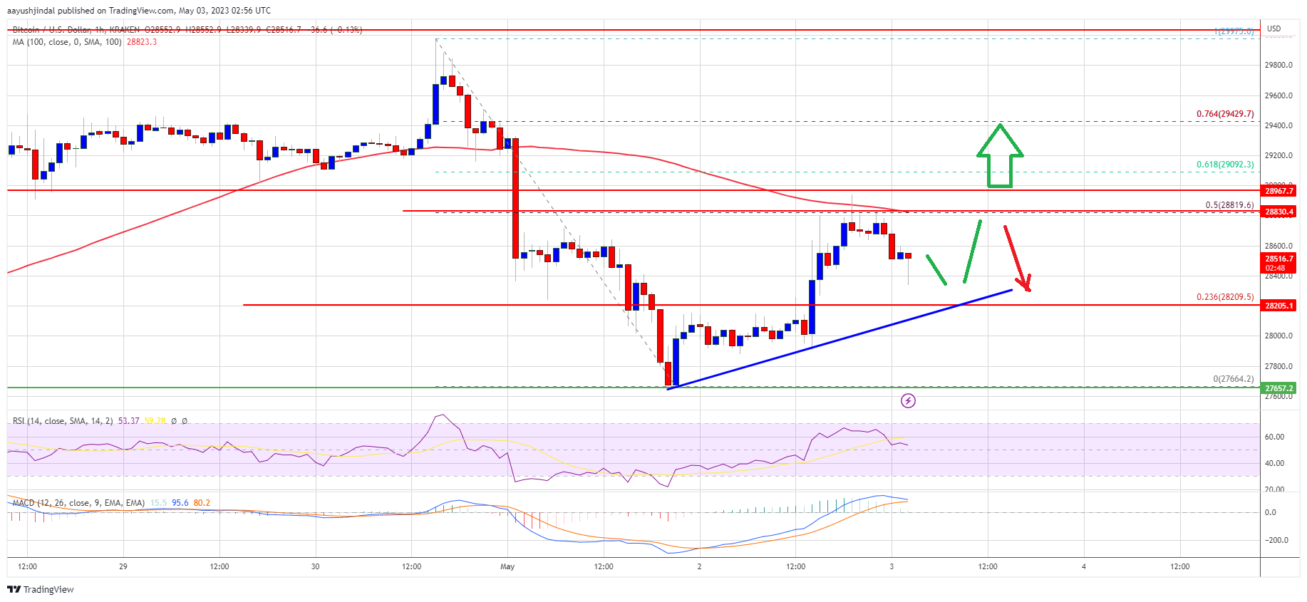 Bitcoin Price Faces Hurdle And Remains At Risk of Additional Losses