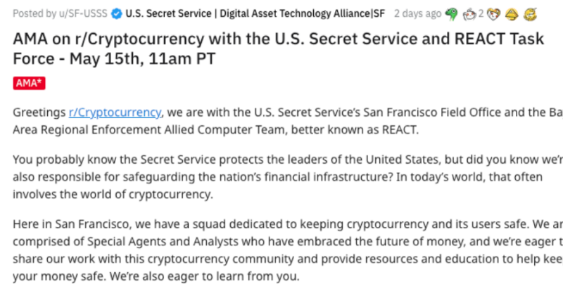 Not So Covert: The Secret Service Owns Crypto And Promotes NFTs, And – Why Not?