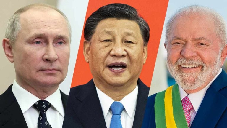 Xi Jinping and Putin Discuss BRICS Cooperation With Brazil’s President