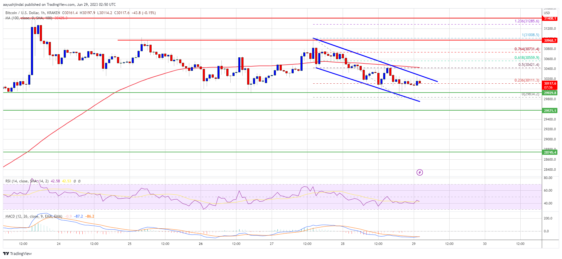 Bitcoin Price Needs To Clear $31K For Hopes of a Fresh Rally