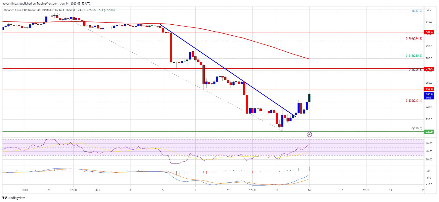 BNB Price Prediction: Recovery Could Fade Above $260