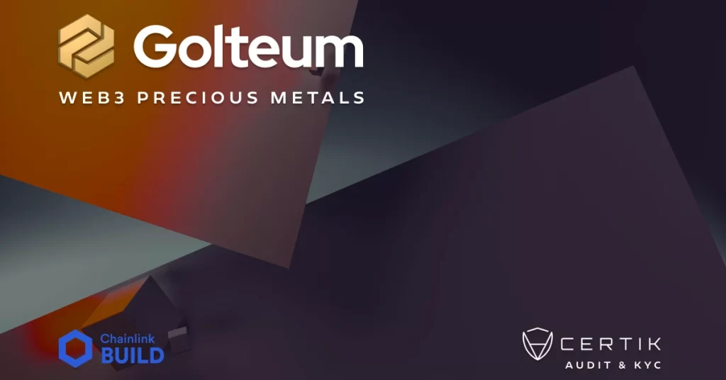 Golteum (GLTM) Joins Chainlink BUILD To Power Tokenized Precious Metals