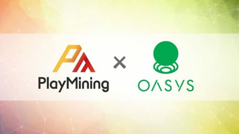 PlayMining Partners OASYS to Build Layer 2 Blockchain