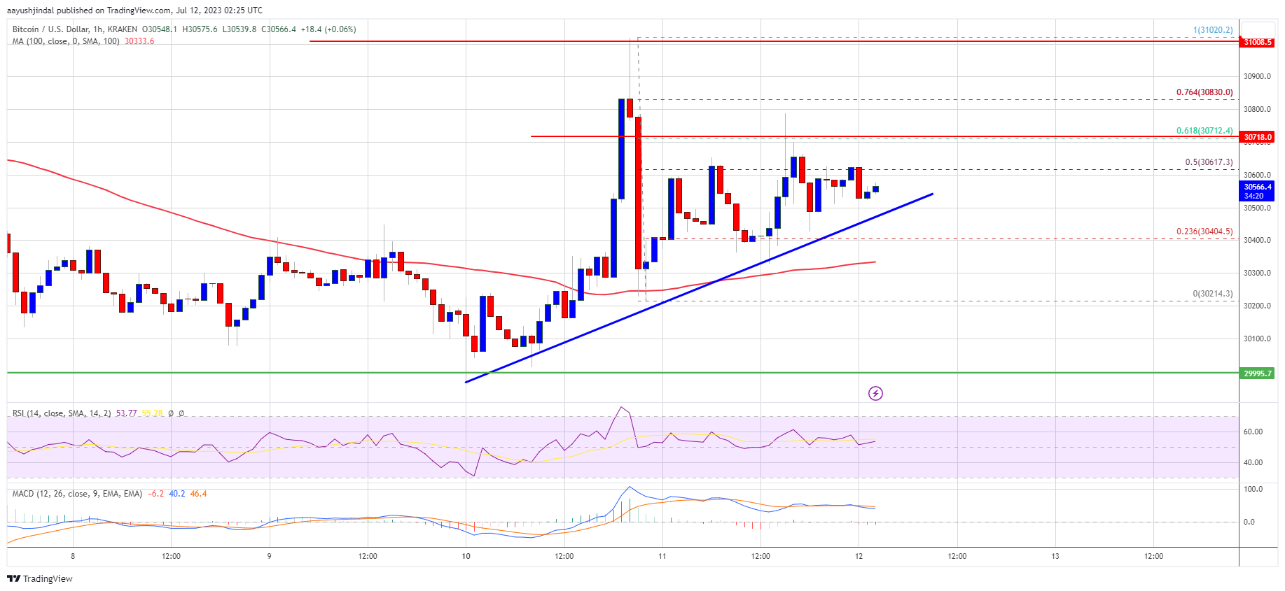 Bitcoin Bulls Keep Pushing, Why BTC Could Soon Attempt To Surpass $31K