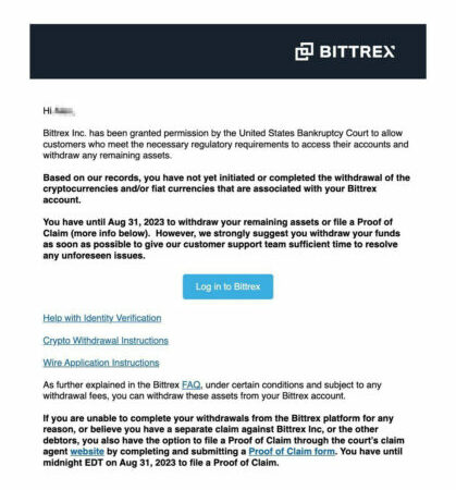 Bittrex To US Users: Withdraw Your Crypto Or Risk Running Into Issues