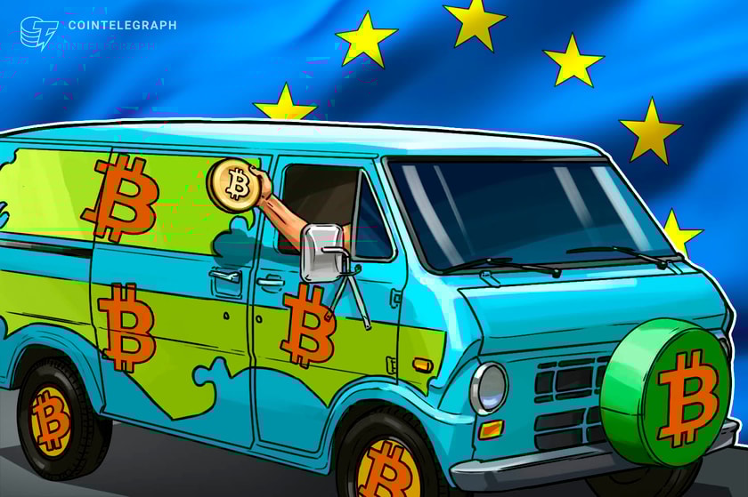 ‘No, we’re not smuggling people’ – Bitcoin advocate tours Europe in BTC-styled van
