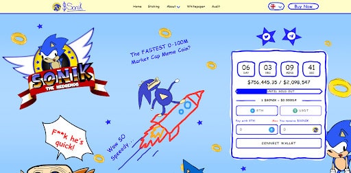 New Sonik Coin (SONIK) Presale Powers to $750,000 Milestone, 5 Days Remain