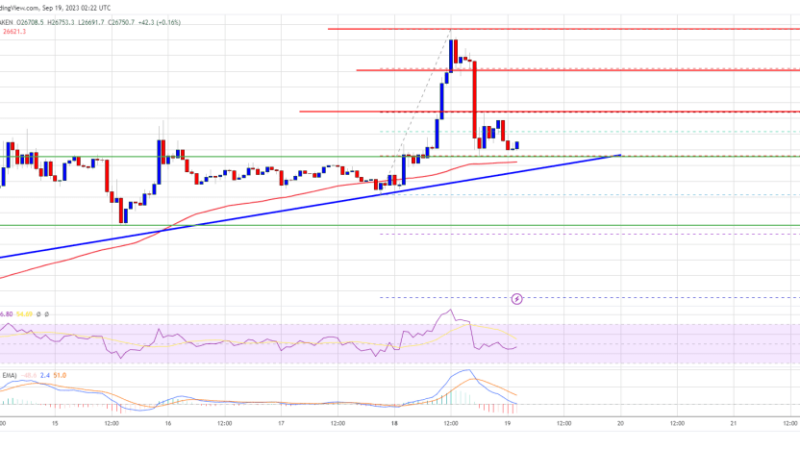 Bitcoin Price Sees Technical Correction, Here’s What Could Propel It Back To $28K