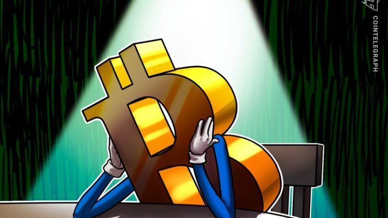 Bitcoin short-term holders ‘panic’ amid nearly 100% unrealized loss