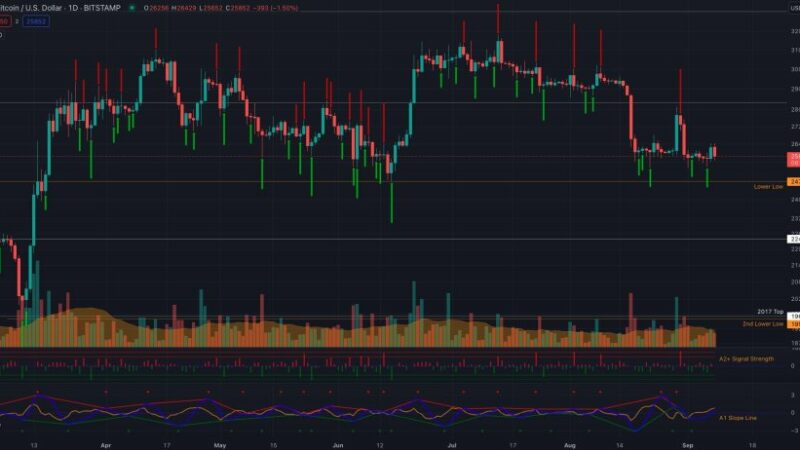 Charting The Course: This Indicator Sparks Confidence In Bitcoin Rise To $27,000