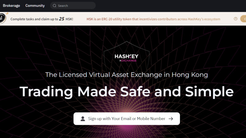 Hong Kong’s first licensed crypto exchange HashKey is now live