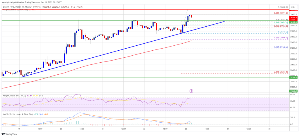 Bitcoin Price Hold Strong At $30K: Indicators Point More Upsides To $31.2K