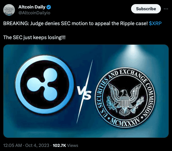 XRP Price Surges as SEC Appeal is Rejected: Can Bitcoin Minetrix Pump Next?