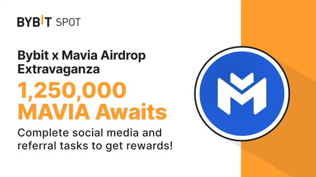 Bybit x Mavia: 1,250,000 MAVIA Airdrop Extravaganza